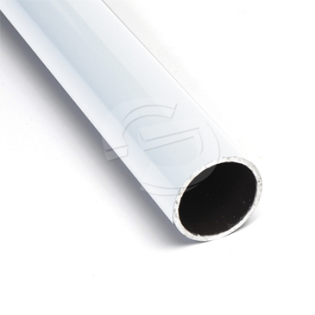 Aluminium Round Post - 50mm x 2m - White