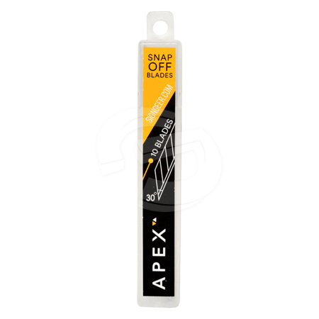 Apex Replacement Blades (30º Carbon Steel 9mm) - Pack of 10