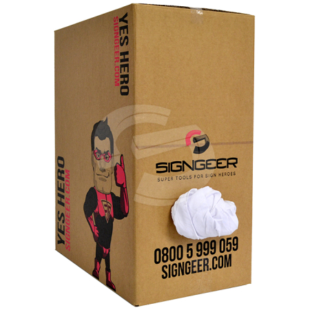 Cloth - 100% New White Cotton Low Lint Cloth 10kg pack