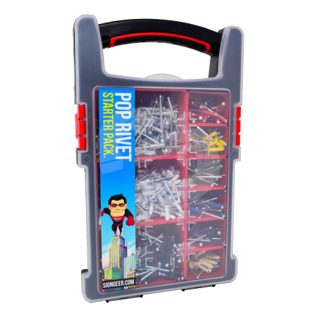 Colour Headed Rivet Starter Pack - 420 Piece