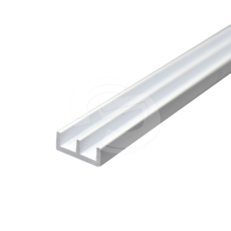 Base Plastic Double Slider Channel (White) - 2.6m