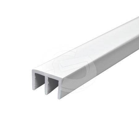 Top Plastic Double Slider Channel (White) - 2.6m
