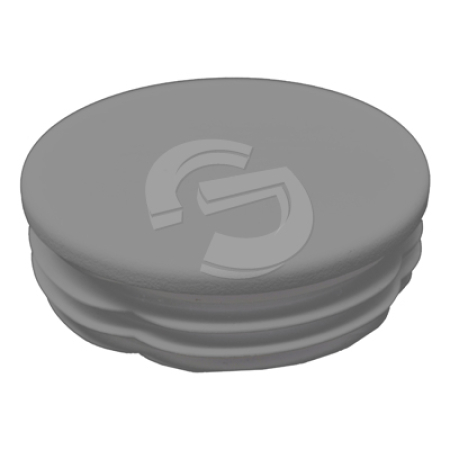 Post Cap Round - 50mm Grey