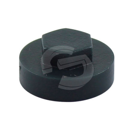 Hex Head Coloured Cover Caps - Anthracite