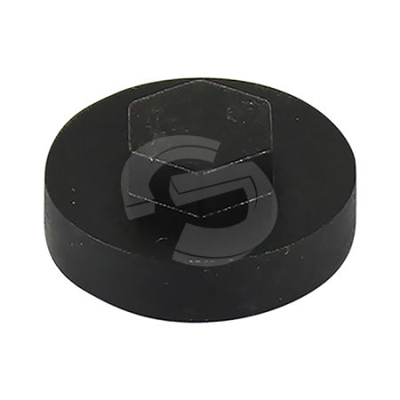 Hex Head Coloured Cover Caps - Black