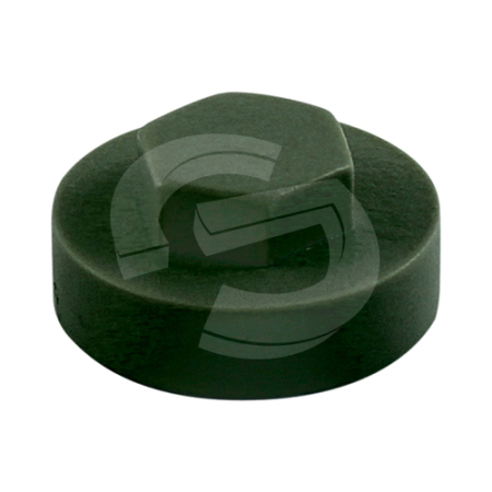 Hex Head Coloured Cover Caps - Juniper Green