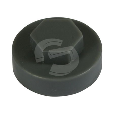 Hex Head Coloured Cover Caps - Slate Grey