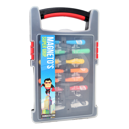 Magneto Sign Gripper Magnets - 43mm Full Colour Set (8 Pairs)