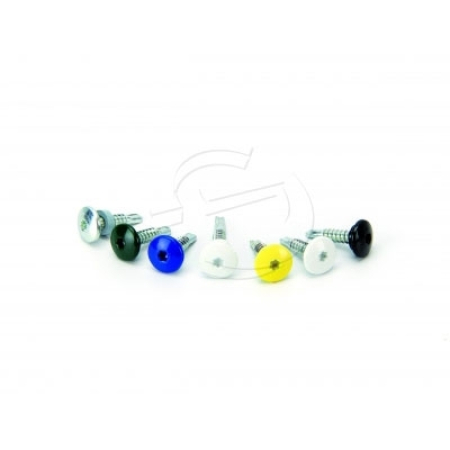 Self Drilling Colour Headed Screws - 38mm