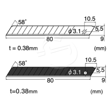 NT Cutter - 9mm Replacement Blades