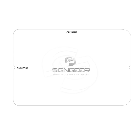 6mm Correx White Insert Panel for Scaffold Sign - Small