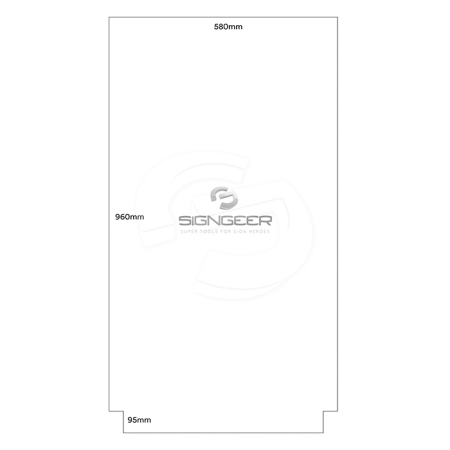 5mm Foam Sign Blank for SignBase - 580mm x 1000mm