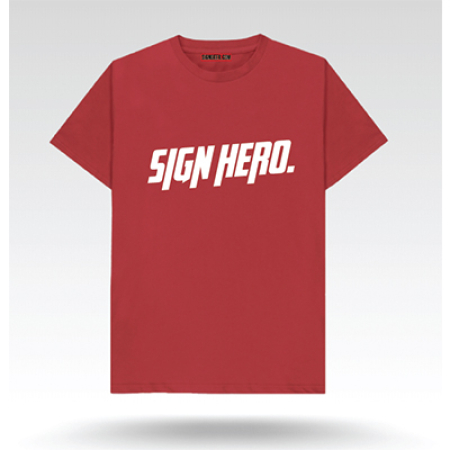 SIGNHERO Tee - Red, Large