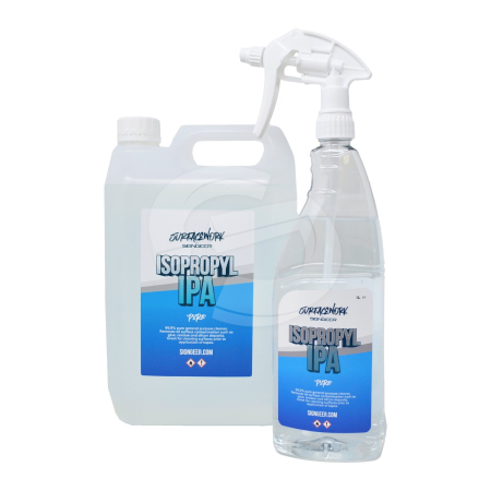 Surfacework I.P.A. 99% (Isopropyl Alcohol) - 1L Spray, 5L Carton or Wipes