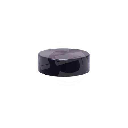 Black 15mm Threaded Alu Screw Cap (Pack of 4)