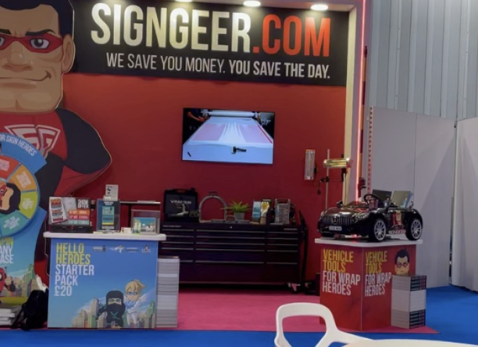 Sign Geer stand at the recent Birmingham show!